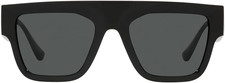 Man Sunglasses Havana Frame, Dark Grey Lenses, 53MM