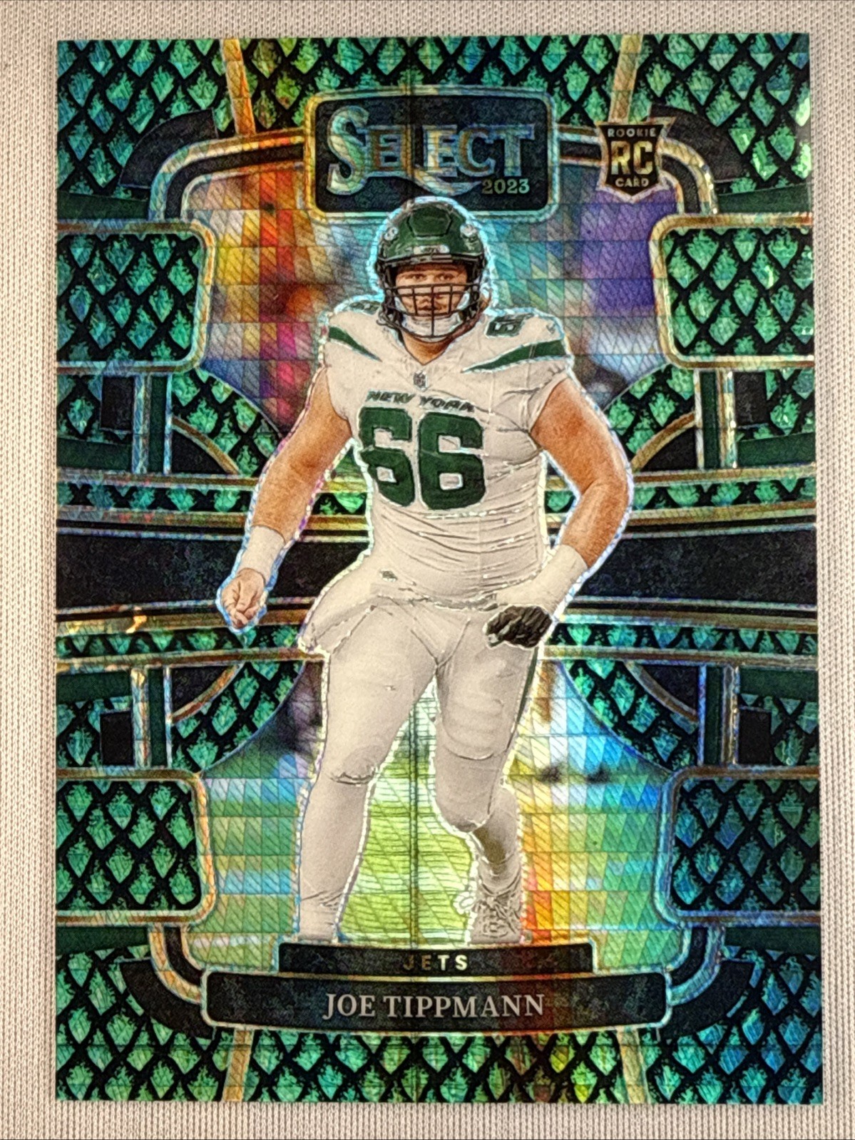 2023 Panini Select - Concourse Joe Tippmann #78 Dragon Scale Prizm 6/70 (RC)