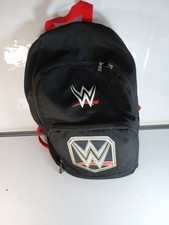 Vintage WWE Black World Champion Back Pack Ruck Sack Mid Size