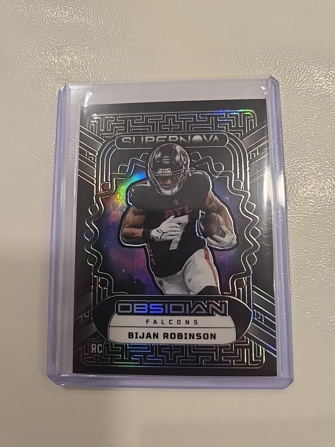 BIJAN ROBINSON Rookie 2023 Panini Obsidian Supernova #130/135 Etch Holo RC #11