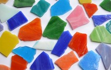 200g Tiffany-Glas Bruchmosaik Oberfläche mehr oder weniger unregelmäßig