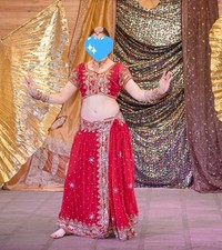 Indian dance costume/Bollywood/Tribal Indi dance skirt, choli, headpiece/Festive