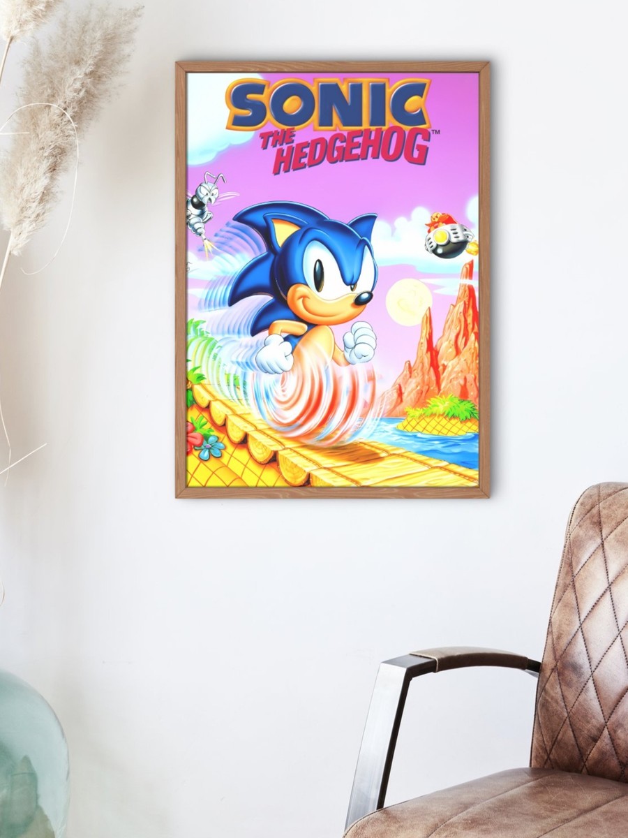 Sonic the Hedgehog Poster 18x24 | Sega Genesis Retro Game Art