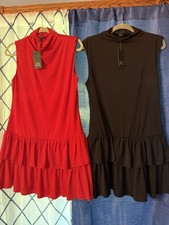 Pair Of Wild Fable Women  s Sleeveless Dresses NWT Size Large - 1 Red, 1 Black