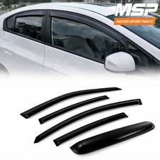 For Lancer 07-17 Tape On Rain Guard Sun Shade Sunroof Window Vent Visor