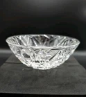 TIFFANY & Co. Rock Cut Bowl Vintage Crystal Faceted Candy Signed 6” Euc