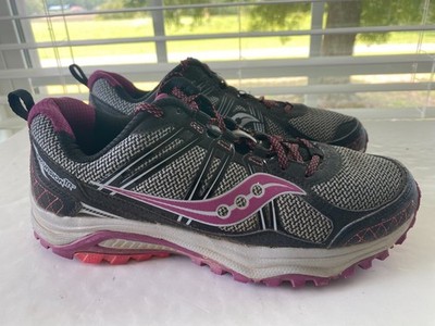 Women's Sz 9.5 Wide Saucony Excursion TR10 Gray Trail Running Shoes S15311-11