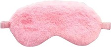 1Pc Pink Plush Sleep Mask Soft Sleeping Blindfold Warm Comfortable Plush and