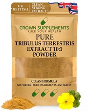 Pure Tribulus Extract Powder | Terrestris Saponins | Crown Supplements UK