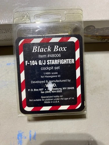 Black Box 1/48 F-104 G/J Starfighter  Resin Cockpit Set (Hasegawa)