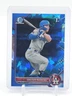DALTON RUSHING 2022 BOWMAN CHROME DRAFT SAPPHIRE 1ST ROOKIE Q5194
