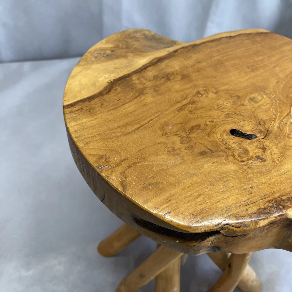 Live Edge Natural Side Table - Image 3 of 4