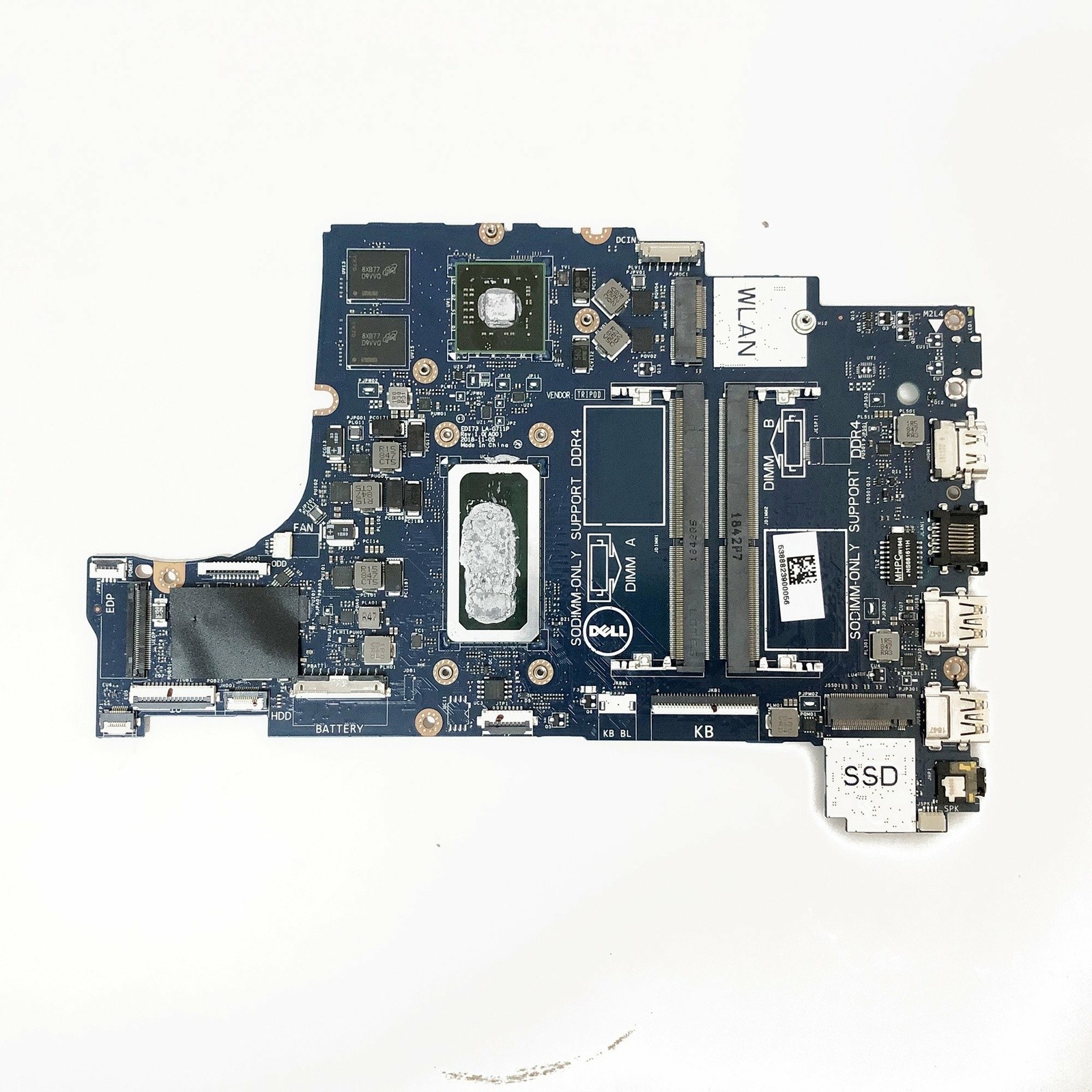 For VOSTRO 3481 I7-8565U Motherboard LA-G711P 0MDK17 MDK17 *yt