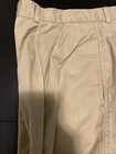 Perry Ellis Mens Pants 38x32 Beige Pleated Cuff 100% Cotton — photo 2