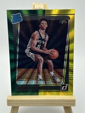 Joshua Primo Panini 2021-22 Rated Rookie Green Yellow Holo Laser #212 Spurs