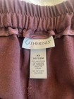 Catherine’s 4X  30/32 Burgandy Dress Pants Wide Bottom Stretch Waist Pleated — photo 2
