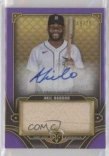 2022 Triple Threads Single Jumbo Relics Amethyst 49/75 Akil Baddoo Auto 6fs