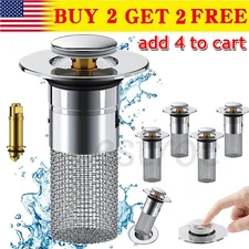 Bathroom Sink Stopper Hair Catcher Bathroom Pop Up Sink Strainer Drain Filter