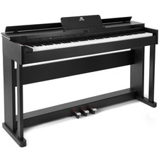 88Key Black Full Size Weighted Hammer Action Digital Piano Keyboard with 3-Pedal