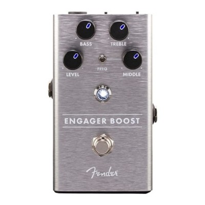 Fender Effector Engager Boost Silver Magnetic 9V Battery Holder Effect Pedal NEW