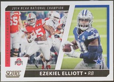 2021 Score - Collegiate Champions Football Ezekiel Elliott #CC6 NM