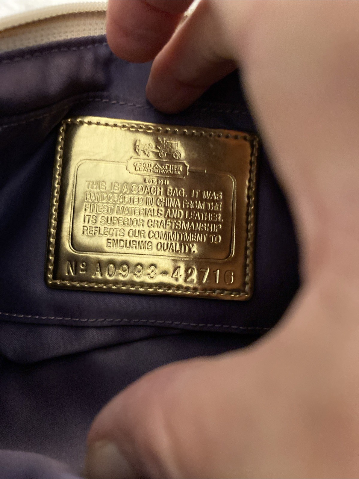 Coach Iridescent Wristlet Python Vintage Large Wr… - image 11