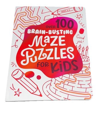 Kids Maze Puzzle Book Ages 6+/Over 100 Fun Brain Games,Educational Activity Book