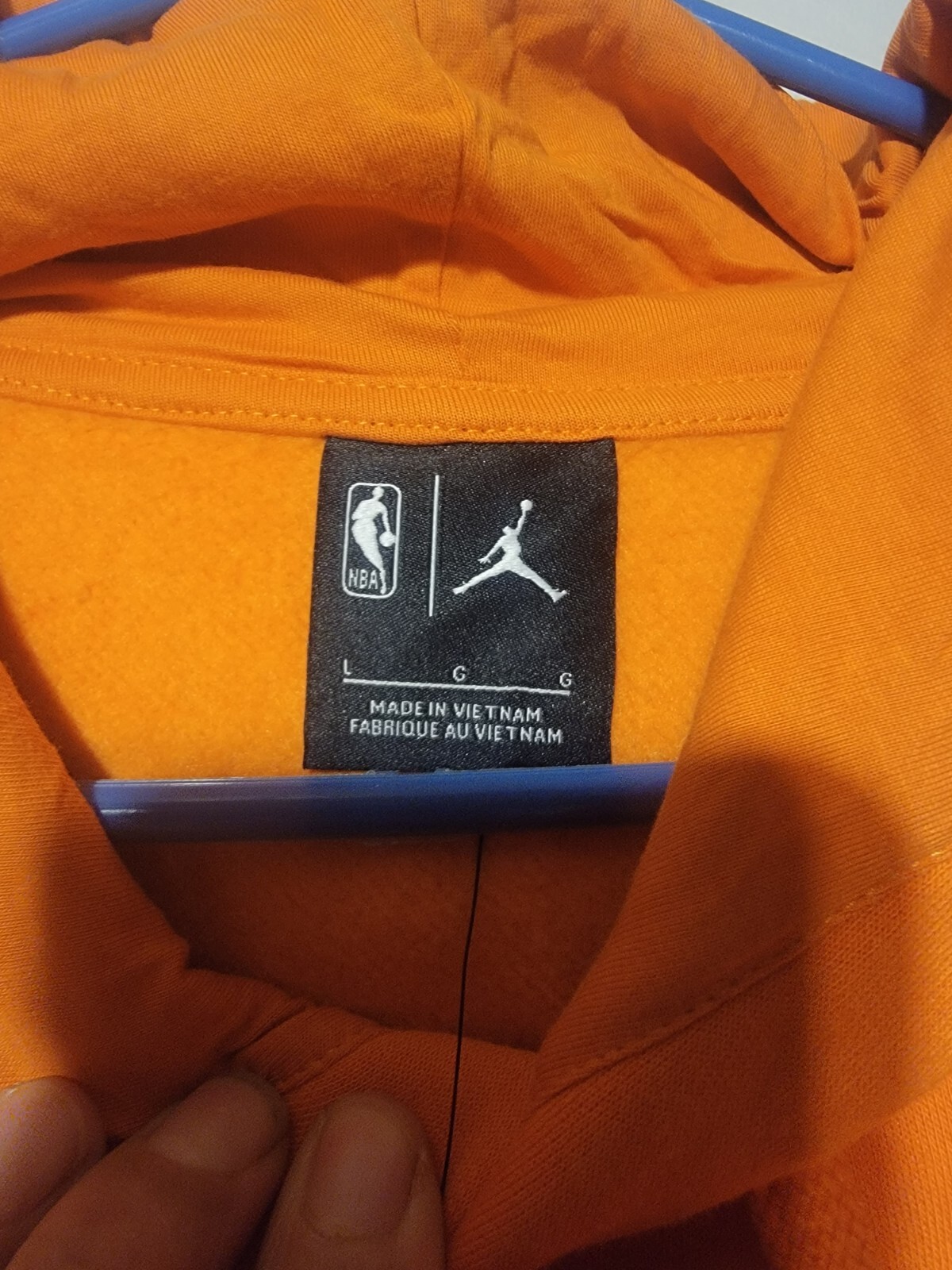 Jordan Brand NBA Phoenix Suns Sunburst-Orange Hoodie CW1096-843 Men’s Sz Large thumbnail 5