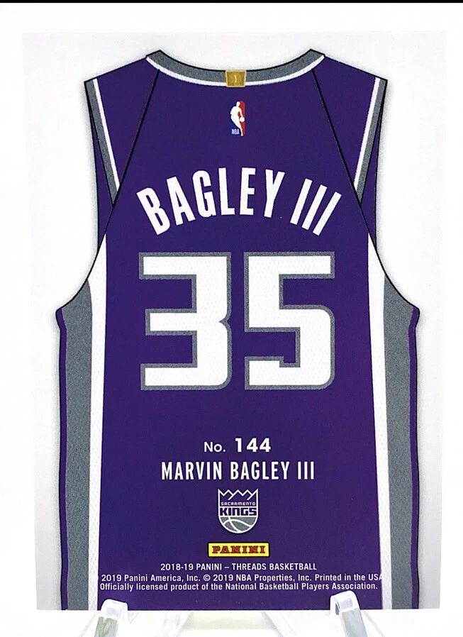 2019 Panini Threads Dazzle Marvin Bagley III Rookie Card #144 - Image 2 of 2