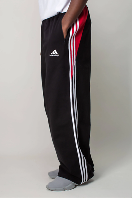 Balenciaga x adidas wide-leg track pants RED BLACK WHITE | eBay Balenciaga x adidas wide-leg track pants RED BLACK WHITE | eBay