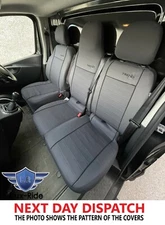 TAILORED FABRIC FRONT SEAT COVERS For RENAULT MASTER 2015 - 2021