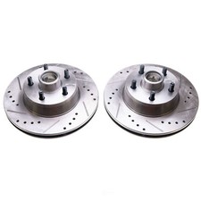 Disc Brake Rotor Set-front Drilled And Slotted Brake Rotor Pair Power Stop