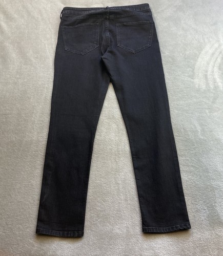 H&M Womens Skinny Jeans UK 14 Black Stretch Ankle Fit Jegging Waist 32 Leg 28 In - Picture 5 of 6