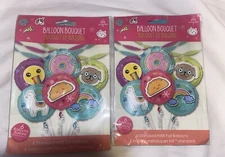 Anagram Balloon Bouquet Selfie Celebration Fun 12 Balloon Lot Llama, Doughnut