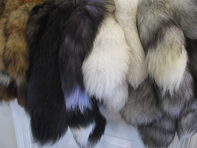 TÚ ELIGES - COLA DE ZORRO GENUINA S M L tallas PLATA ROJO ÍNDIGO CANELA MÁRMOL ÁRTICO Foto 3 de 4