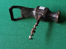 ANTICO RARO TIRE BOUCHON CAVATAPPI VINTAGE IN OTTONE A FORMA DI MARTELLO. CE55