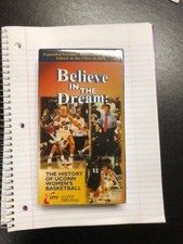 BELIEVE IN THE DREAM - HISTORY OF UCONN WOMENS BASKETBALL VHS CPTV TAPE-B100A