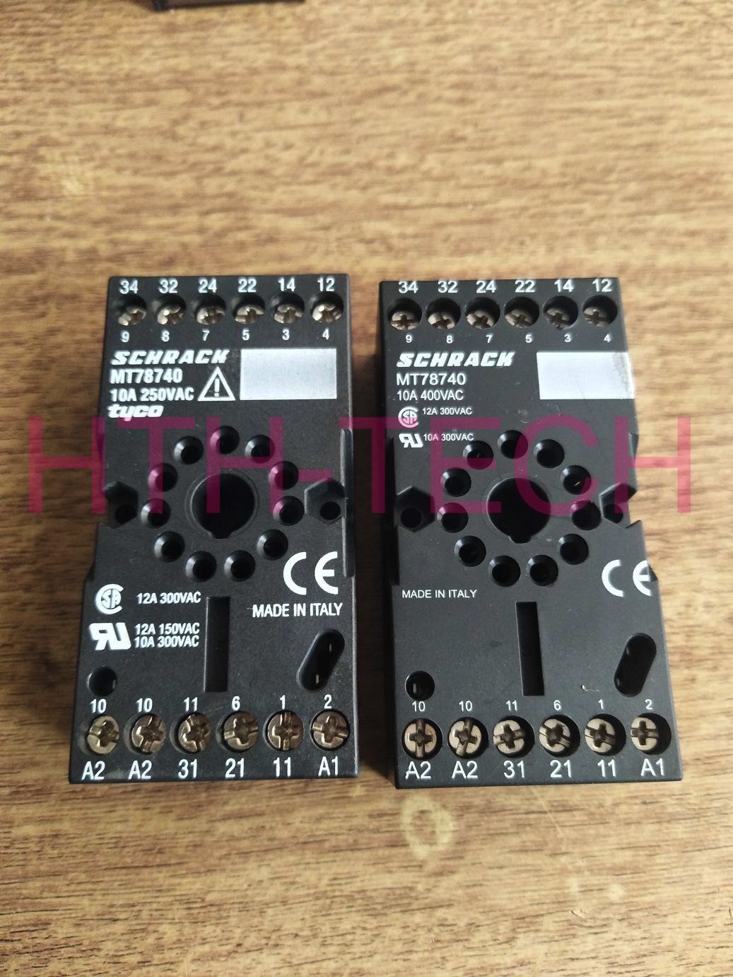 Schrack MT78740 Relay Socket 10A 250VAC 11 Pin Holes x 1pc | eBay