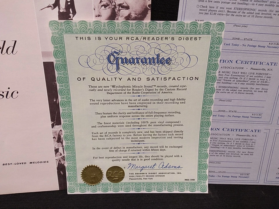 Popular Music That Will Live Forever 10 X Vinyl LP RCA Custom M70Y-45 1961 Foto 3 de 4