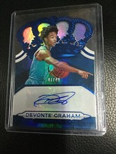 2018-19 Panini Crown Royale Die-Cut Devonte Graham AUTO 47/49 Blue Autograph