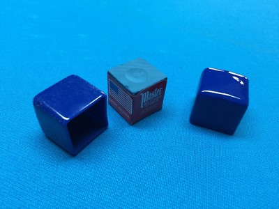 10 Blue Billiard Pool Chalk Cup Holders for Pocket Chalkers