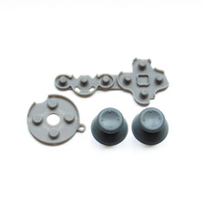2 Xbox 360 Thumbsticks w/ Rubber Button Contact Pads New Gray Joysticks
