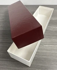 REBOXX Economy Boxes 13" X 3-1/4" X 2-1/4" Inside Dimensions - Burgundy Top NEW!