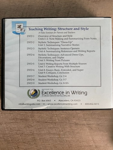 IEW Teaching Writing Structure & Style Set + Student Writing Intensive Group A - Picture 4 of 5