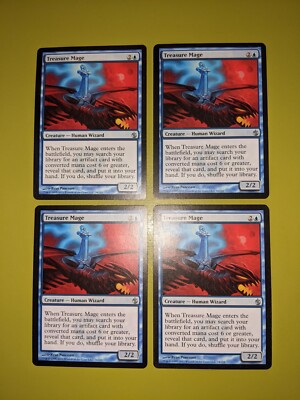 Treasure Mage x4 Mirrodin Besieged 4x Playset Magic the Gathering