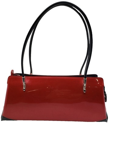 Beijo Red Black Patent Y2K Shoulder Bag Baguette Purse | eBay display picture 2