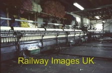 Photo - Spinning mules Brynkir Woollen Mill  c1997