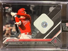 2023 Topps Now #625B Shohei Ohtani Los Angeles Angels BASE RELIC 97/99 BLACK