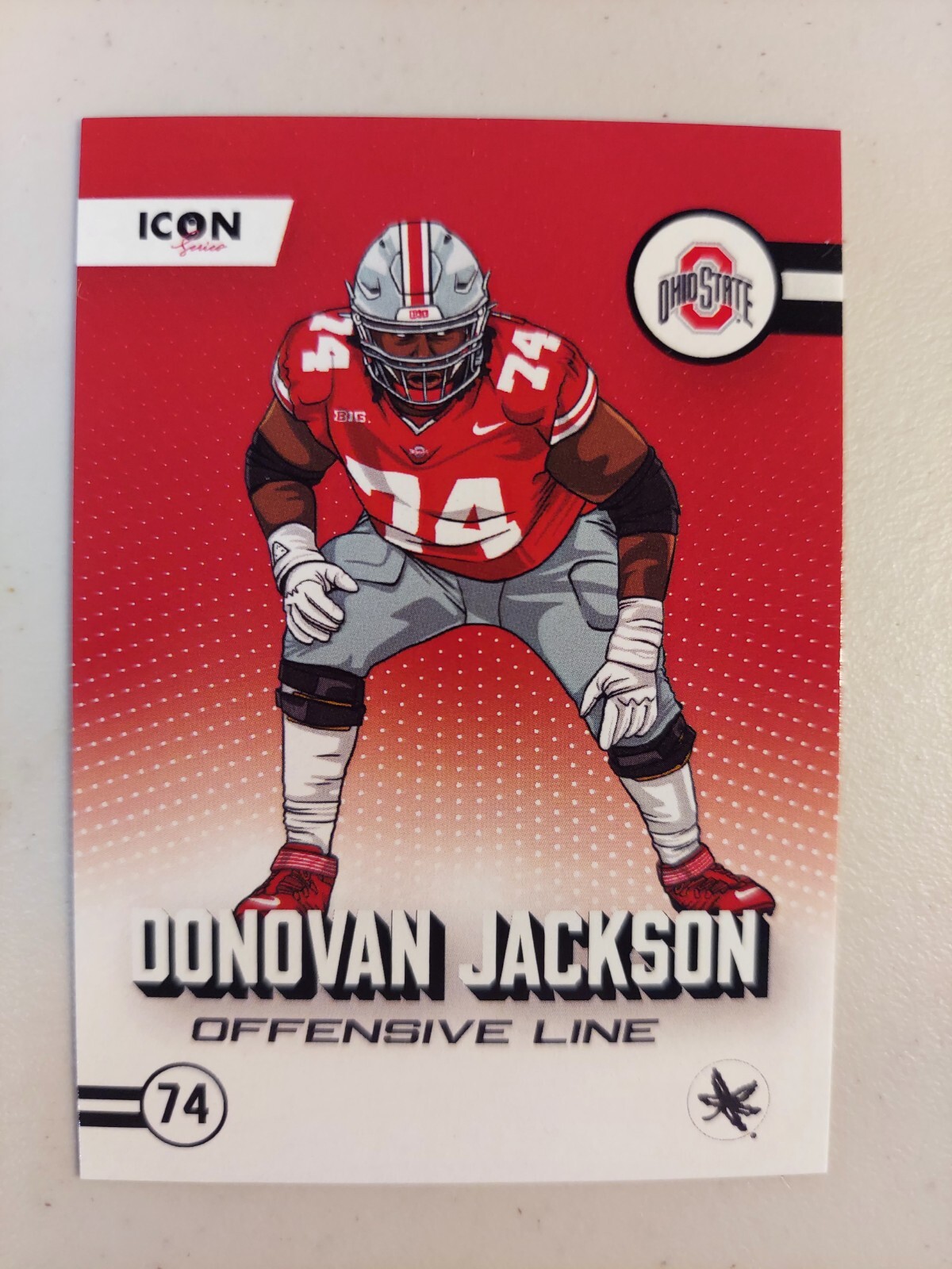 2024 OnIT Athlete Icon Donovan Jackson Icon series Ohio State Buckeyes #IC-5 OSU