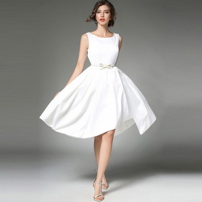 abito bianco elegante